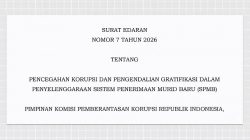 KPK Perketat Pengawasan SPMB 2026, Terbitkan SE Larangan Gratifikasi dan ‘Siswa Titipan’