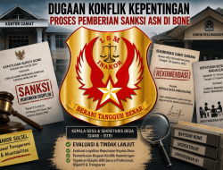 Dugaan Konflik Kepentingan dan Pelanggaran Prosedur, LSM INAKOR Sulsel Soroti Proses Sanksi Disiplin ASN di Bone