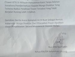 Warga Layang Makassar Tolak Perpanjangan Aktivitas BTS Tower Tanpa Sosialisasi dan Soroti Risiko Keselamatan