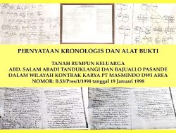 Tambang Emas Di Luwu Disorot, Data Kontrak Karya 1998 PT Masmindo Dwi Area Dipertanyakan